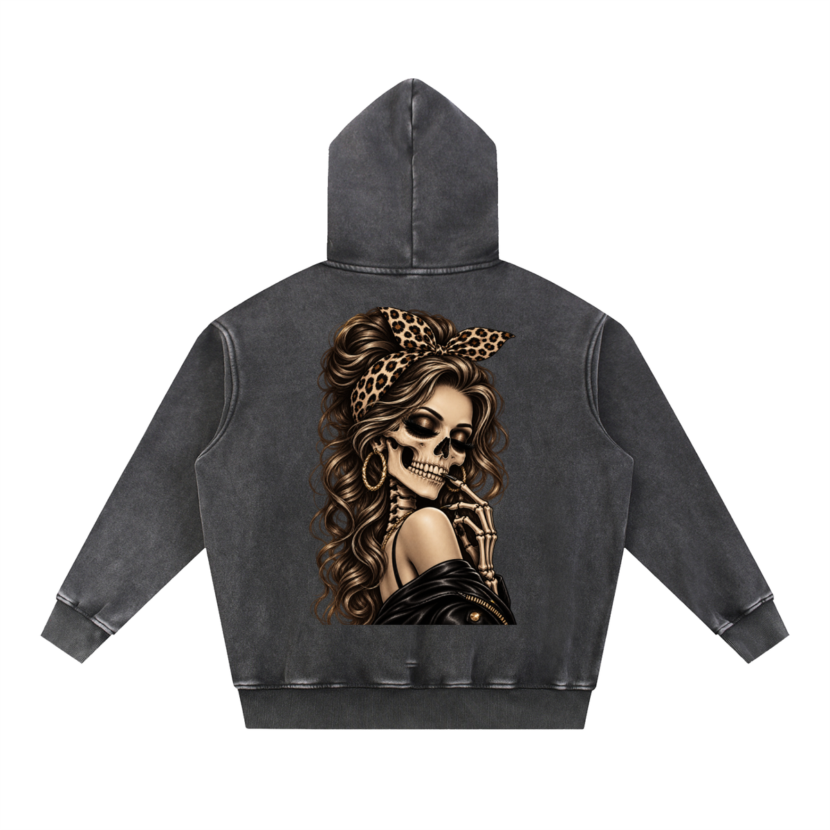 Snow Wash Fleece Oversize Hoodie