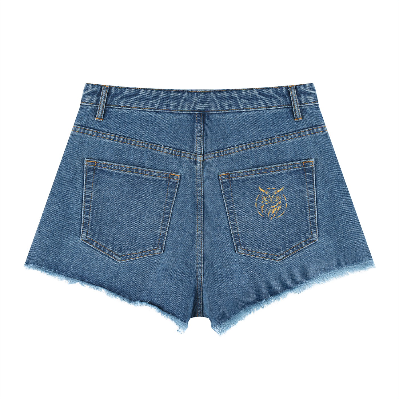 Women’s Vintage Wash High Rise Denim Shorts Bella Collection