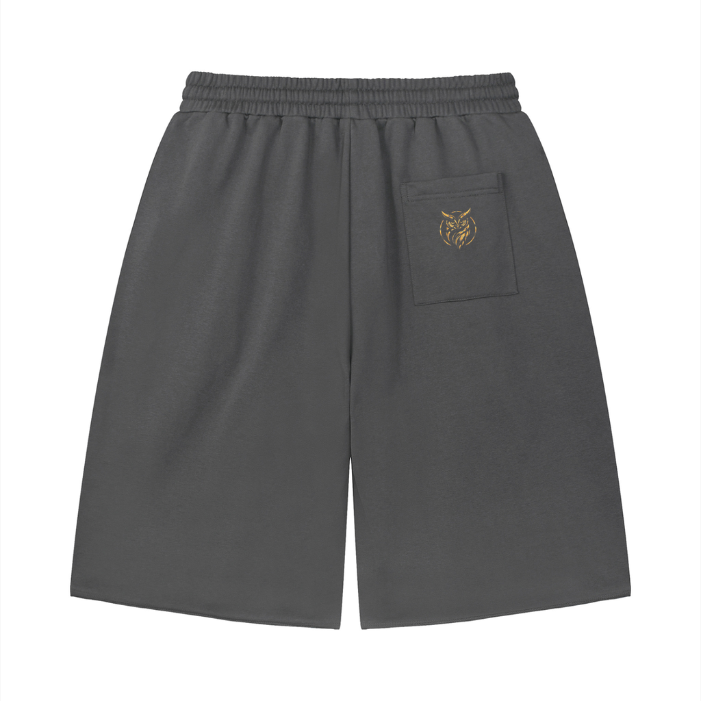 Unisex Loose Raw Edge Shorts