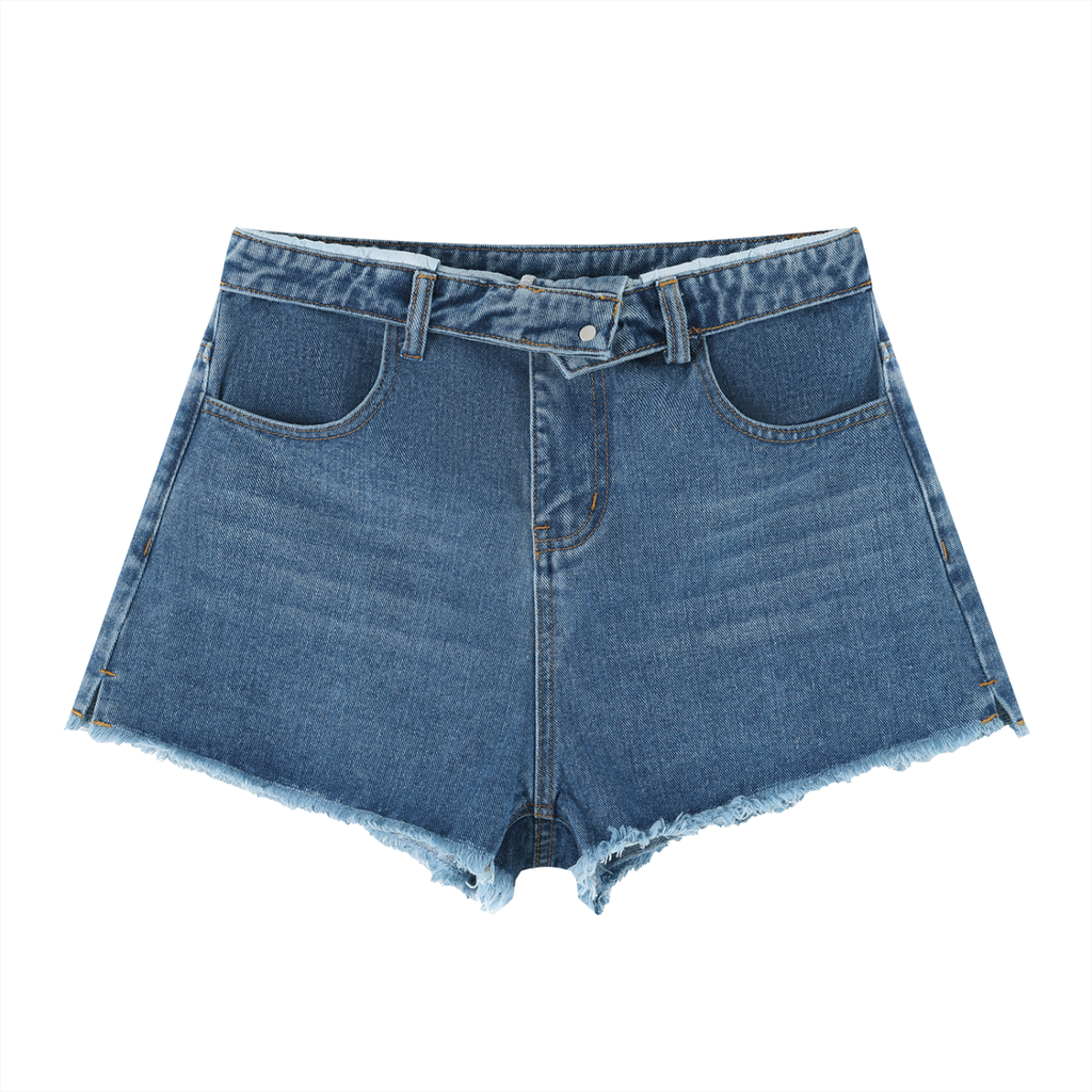 Women’s Vintage Wash High Rise Denim Shorts Bella Collection