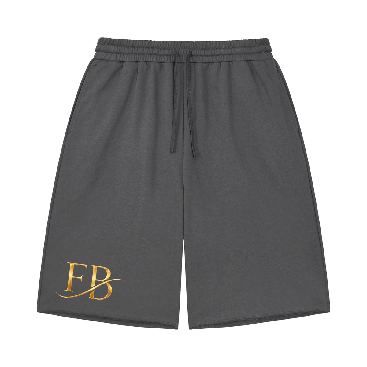 Unisex Loose Raw Edge Shorts
