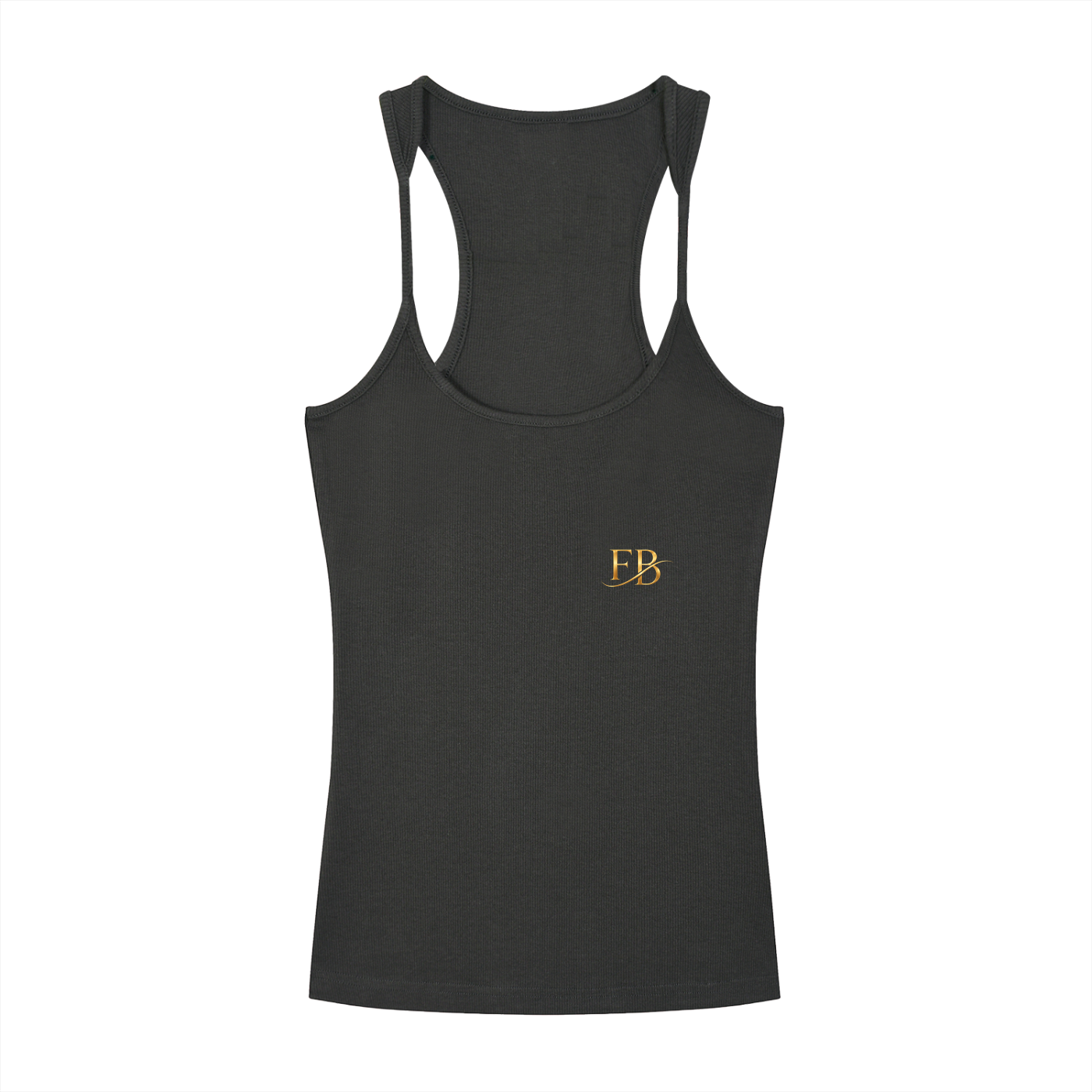 Slim Fit Ribbed Racerback Tank Top