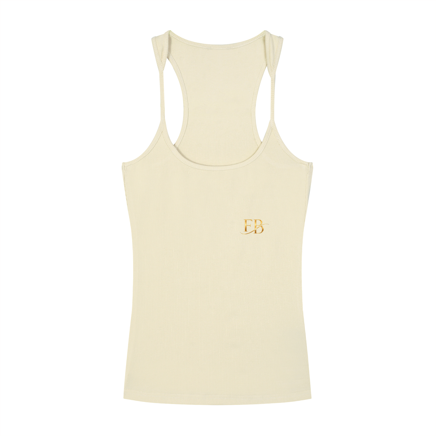 Slim Fit Ribbed Racerback Tank Top