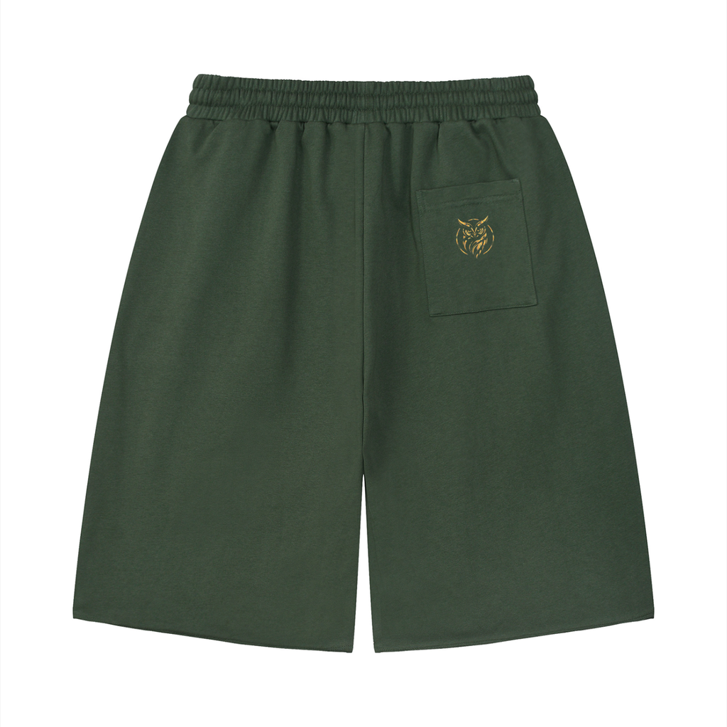 Unisex Loose Raw Edge Shorts