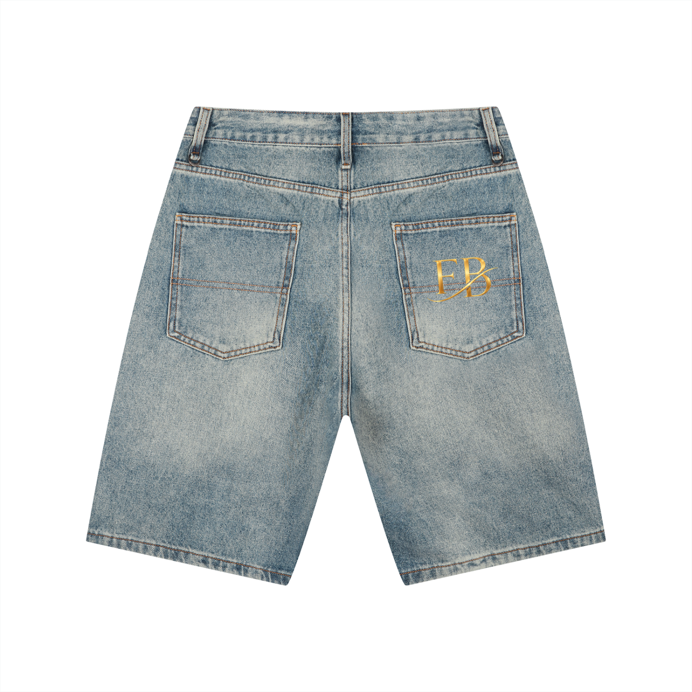 Men's Vintage Wash Denim Shorts