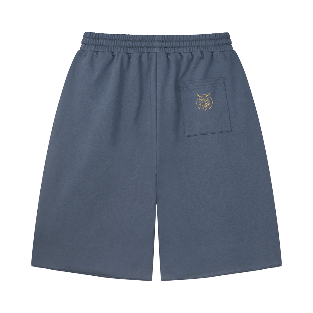 Unisex Loose Raw Edge Shorts