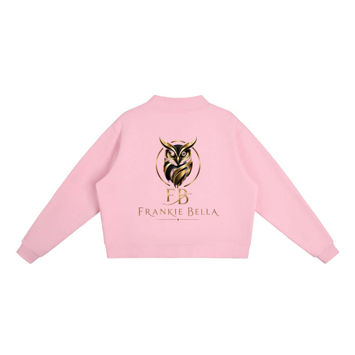 Bella Essential Fleece Mock-Neck Crew Sweatshirt