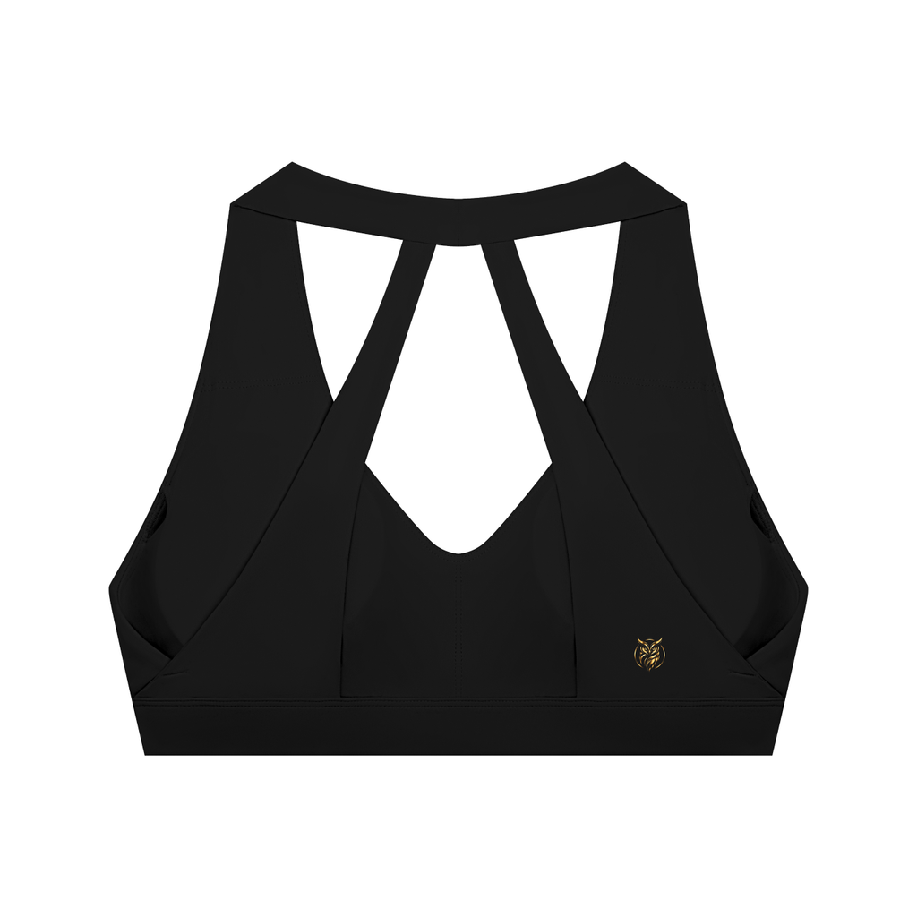 Women's Halter Cropped Sports Bra