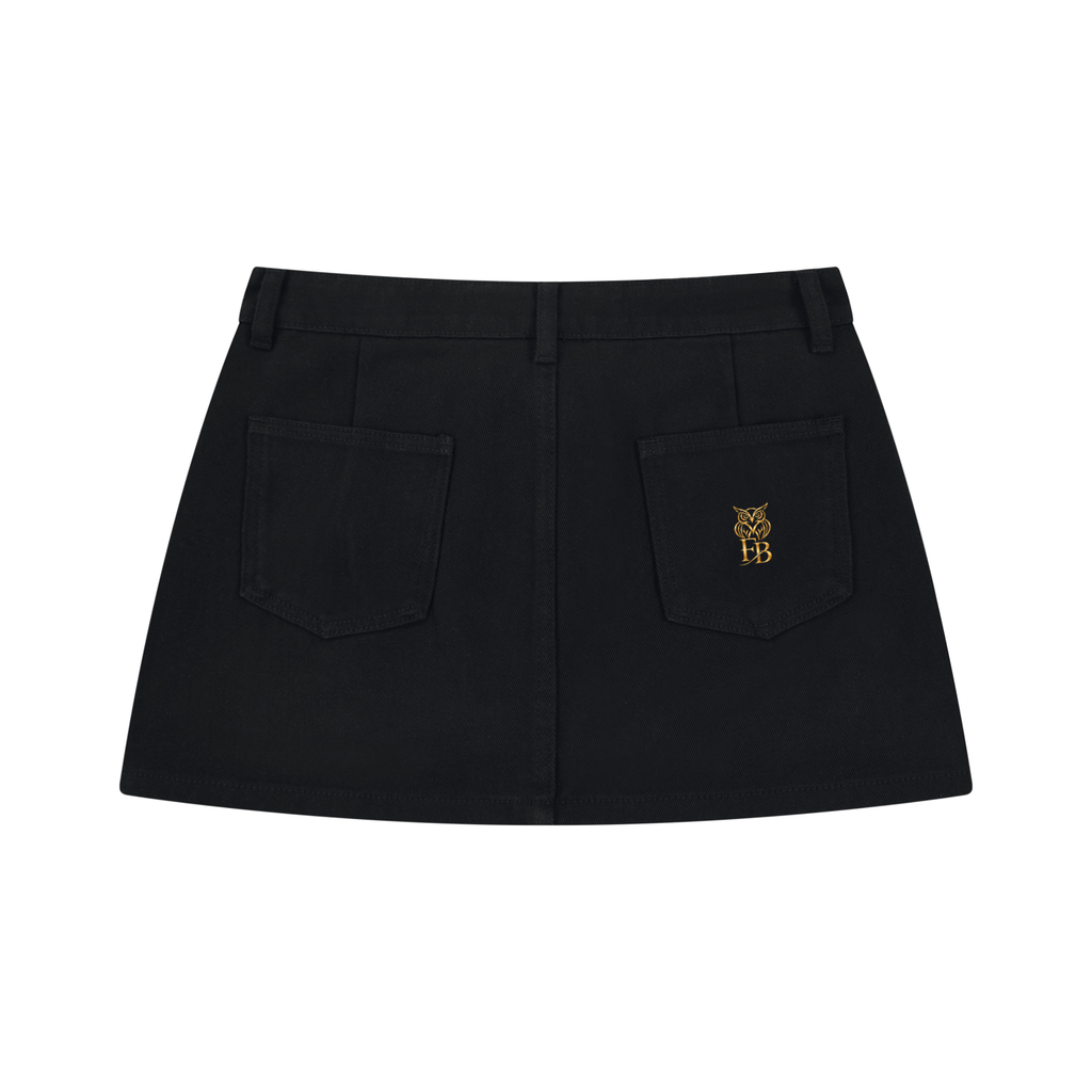 Women's Studded Denim Mini Skirt