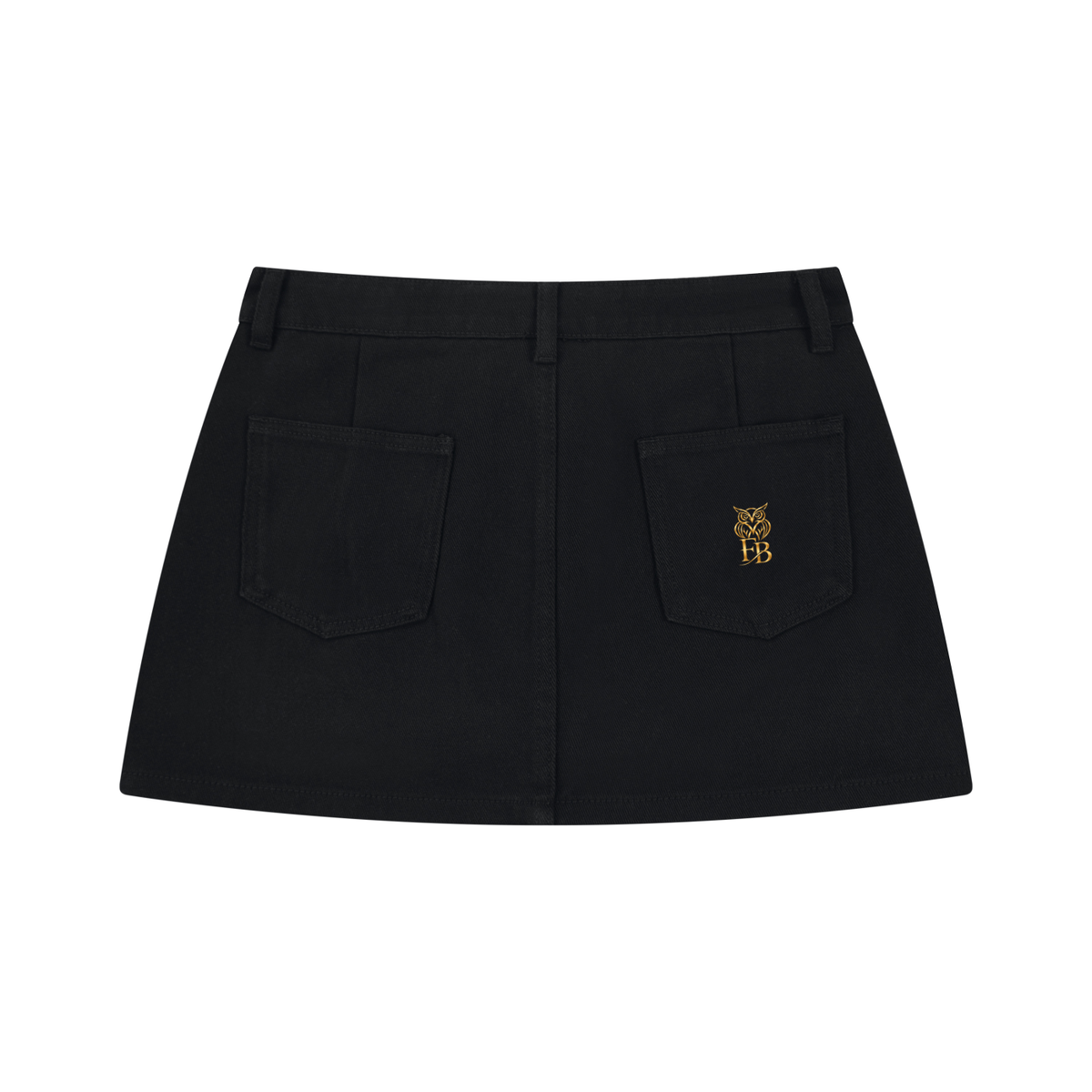 Women's Studded Denim Mini Skirt