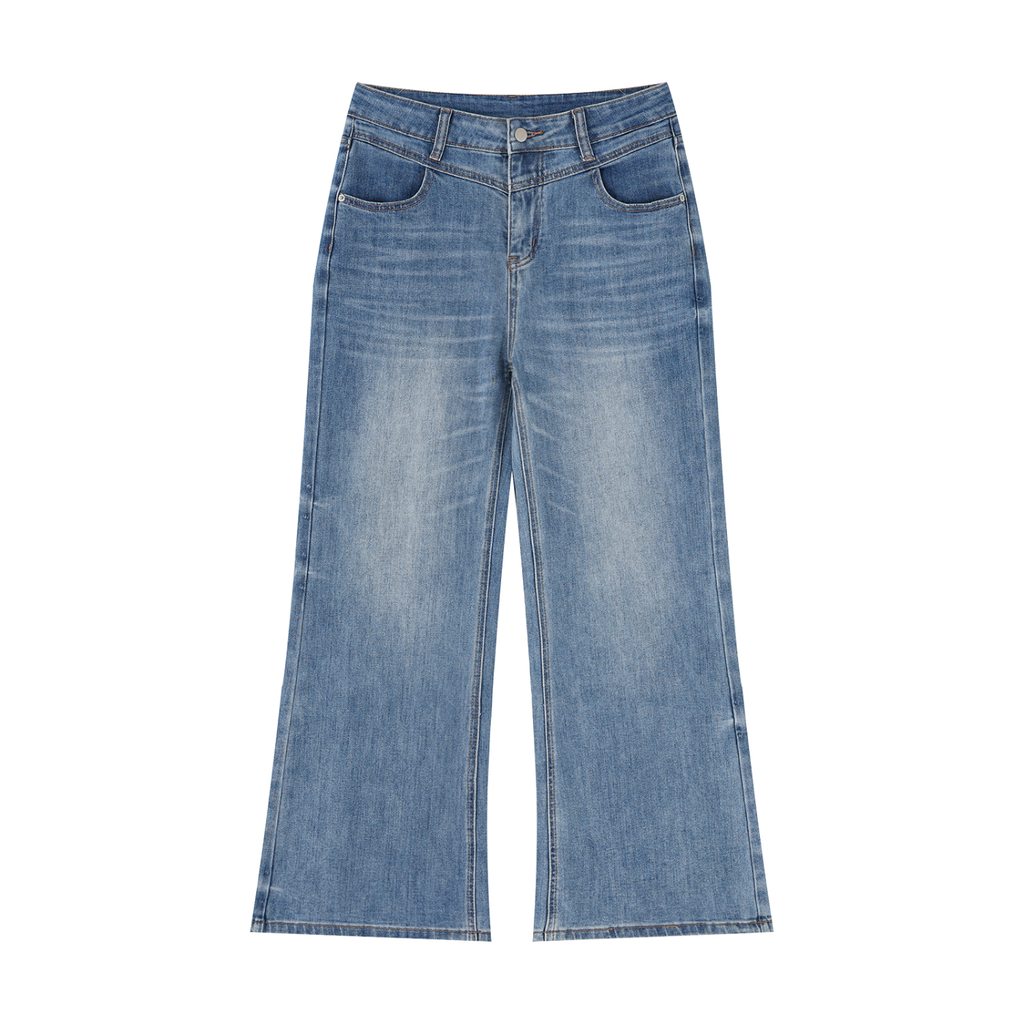 Women's Vintage Wash Wide Leg Jeans